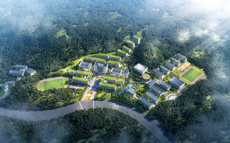 长沙科技职业学院_校园风光_学校景色